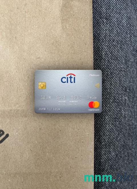 Sweden Citibank mastercard platinum wygląd fotograficzny skan PSD + zdjęcie